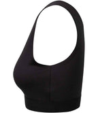 SF Clothing Ladies Fashion Crop Top - Black/Black