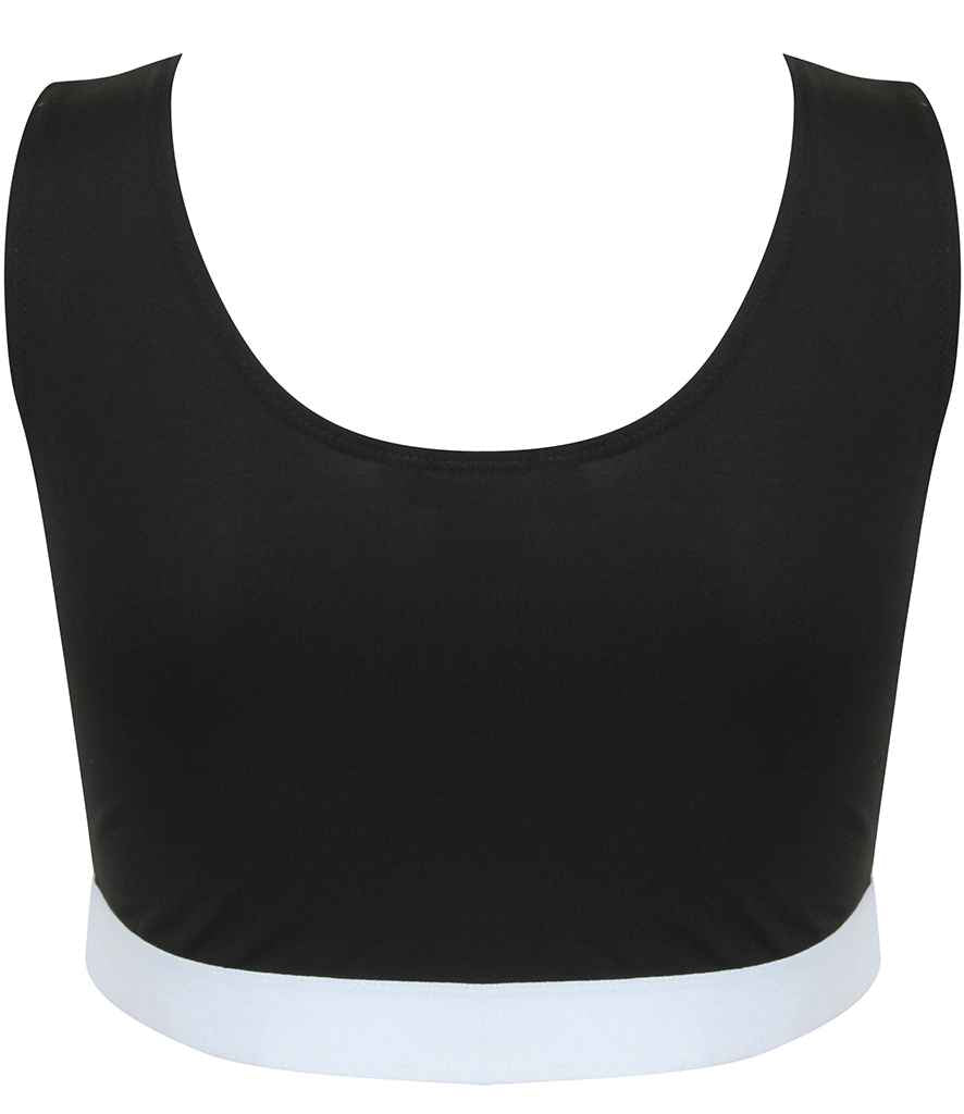 SF Clothing Ladies Fashion Crop Top - Black/White