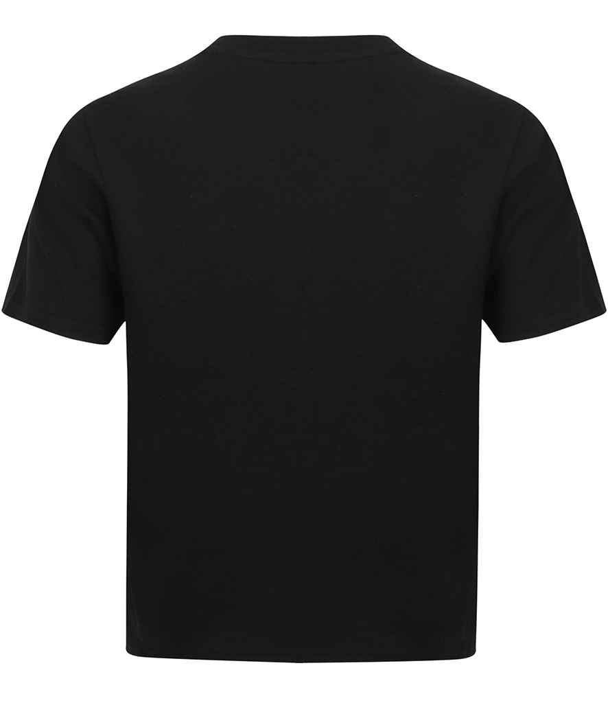 SF Clothing Ladies Cropped Boxy T-Shirt - Black