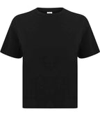 SF Clothing Ladies Cropped Boxy T-Shirt - Black