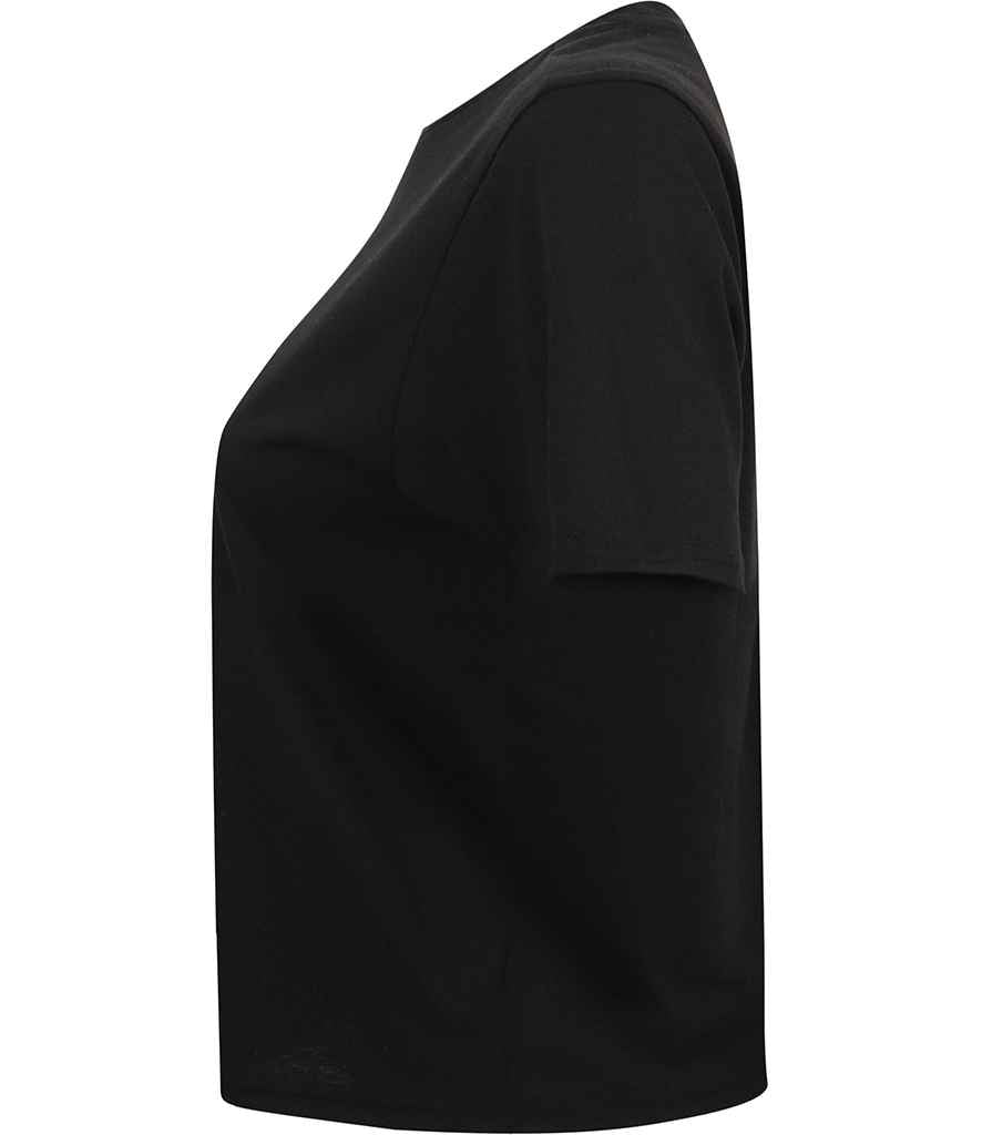 SF Clothing Ladies Cropped Boxy T-Shirt - Black