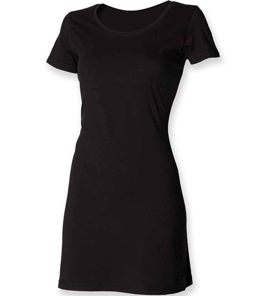 SF Clothing Ladies T-Shirt Dress - Black