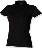 SF Clothing Ladies Stretch Piqué Polo Shirt - Black
