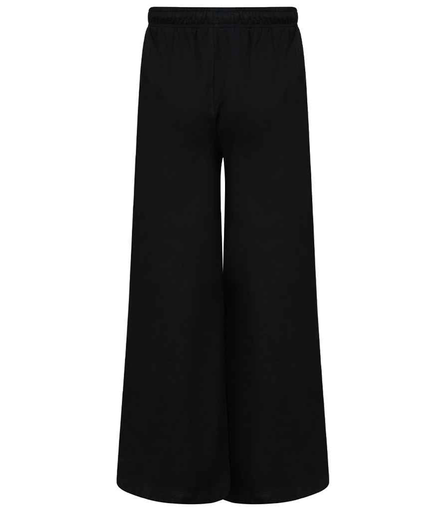 SF Clothing Ladies Sustainable Fashion Wide Leg Joggers - Black
