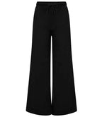SF Clothing Ladies Sustainable Fashion Wide Leg Joggers - Black