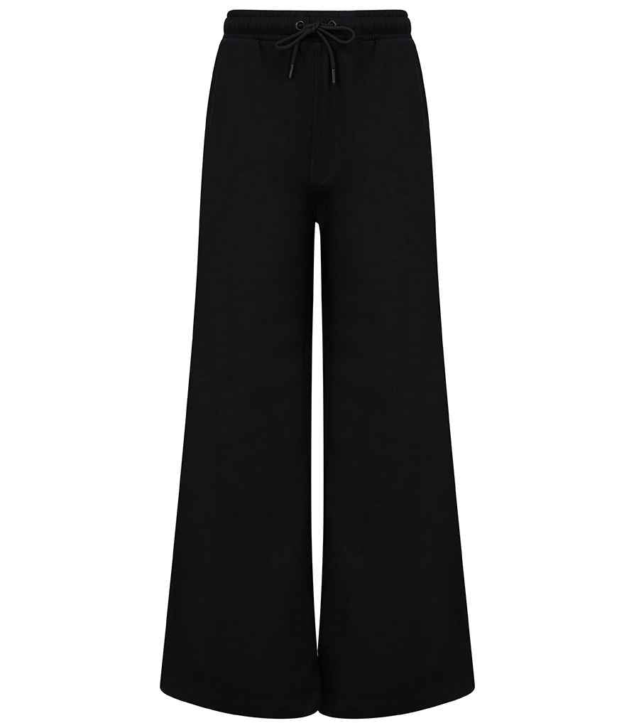 SF Clothing Ladies Sustainable Fashion Wide Leg Joggers - Black