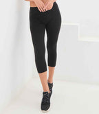 SF Clothing Ladies 3/4 Leggings - Black