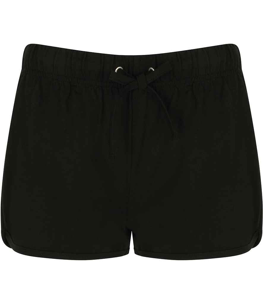 SF Clothing Ladies Retro Shorts - Black/Black