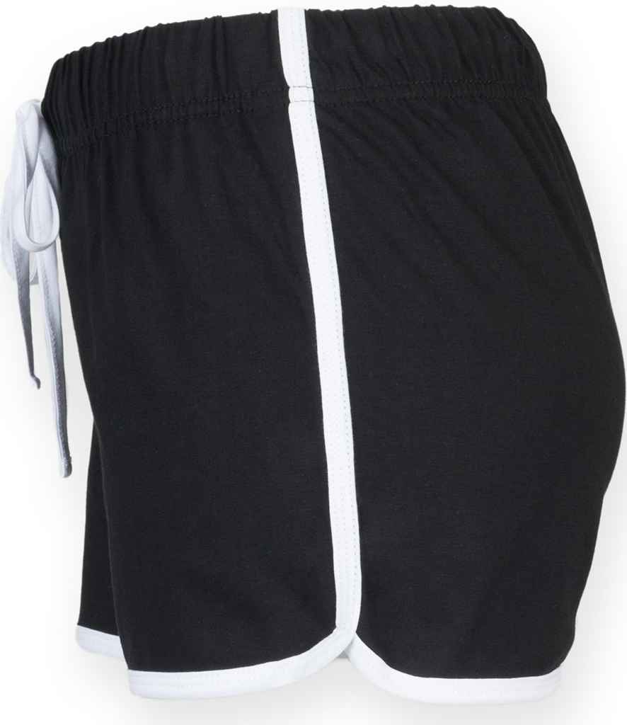 SF Clothing Ladies Retro Shorts - Black/White
