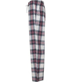 SF Clothing Ladies Tartan Lounge Pants - White/Pink
