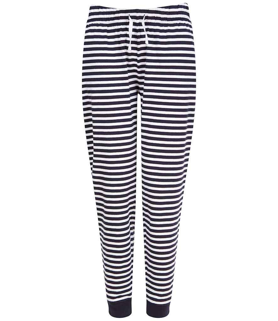 SF Clothing Ladies Lounge Pants - Navy/white stripes