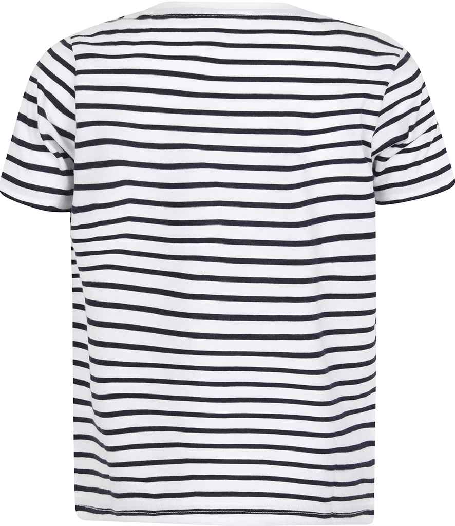SF Clothing Kids Striped T-Shirt - White/Oxford Navy