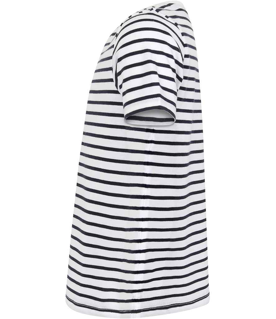 SF Clothing Kids Striped T-Shirt - White/Oxford Navy