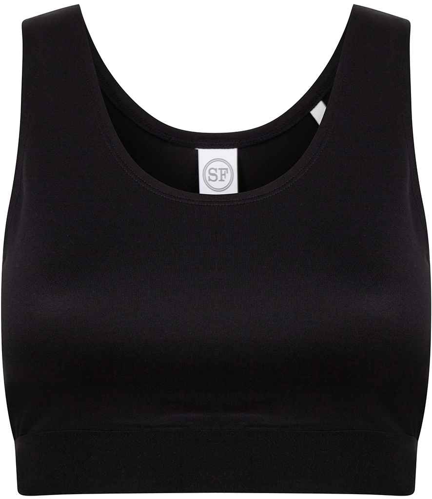 SF Clothing Kids Fashion Crop Top - Black/Black