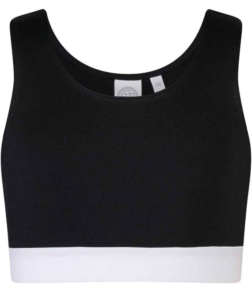 SF Clothing Kids Fashion Crop Top - Black/White