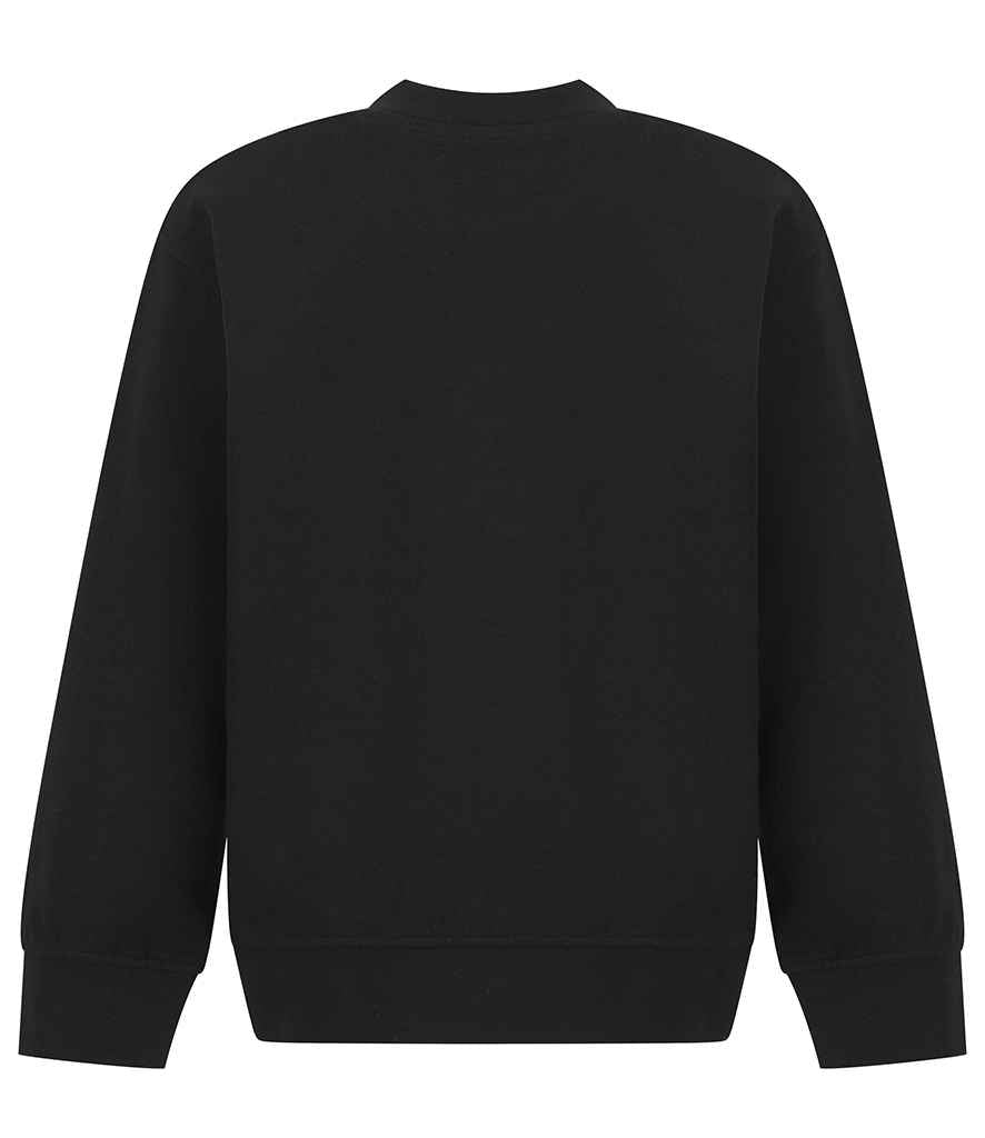 SF Clothing Kids Sustainable Fashion Curved Hem Sweatshirt - Black
