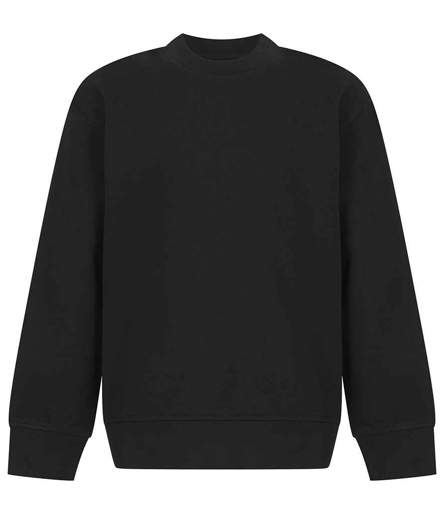 SF Clothing Kids Sustainable Fashion Curved Hem Sweatshirt - Black