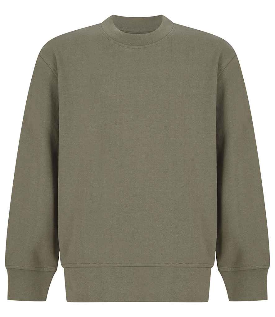 SF Clothing Kids Sustainable Fashion Curved Hem Sweatshirt - Khaki