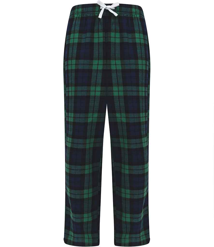 SF Clothing Kids Tartan Lounge Pants - Navy/Green