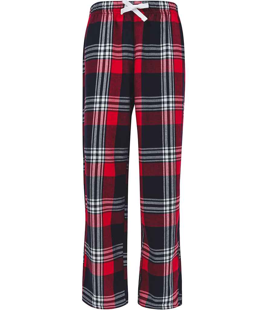SF Clothing Kids Tartan Lounge Pants - Red/Navy