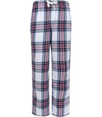 SF Clothing Kids Tartan Lounge Pants - White/Pink