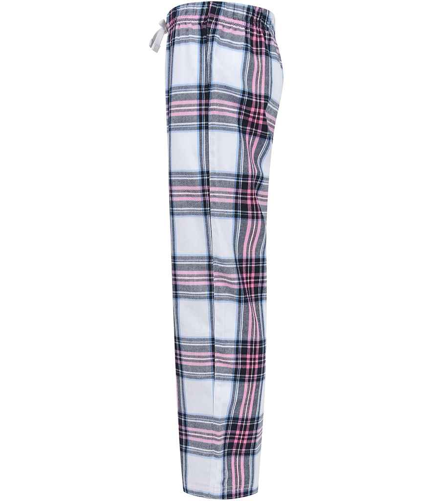 SF Clothing Kids Tartan Lounge Pants - White/Pink