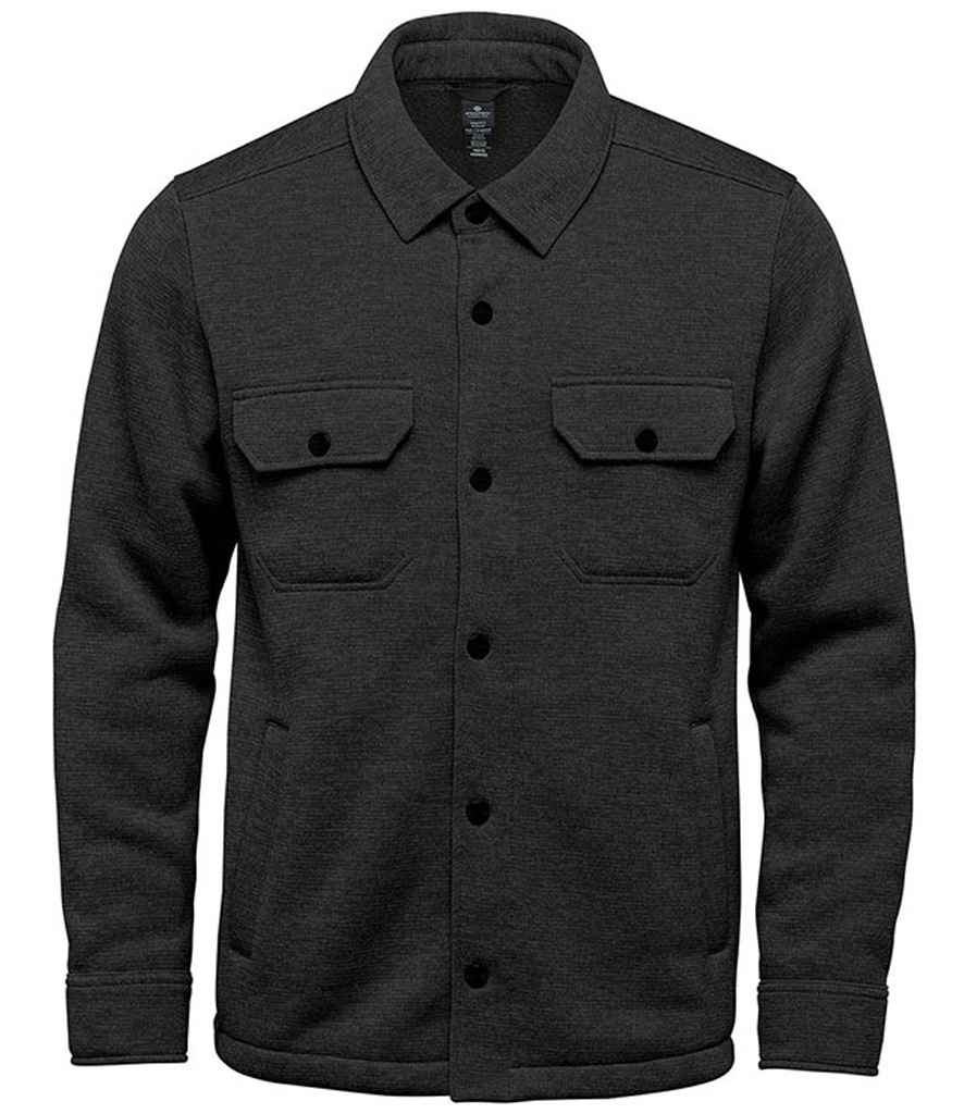 Stormtech Avalante Knitted Fleece Shirt Jacket - Black Heather
