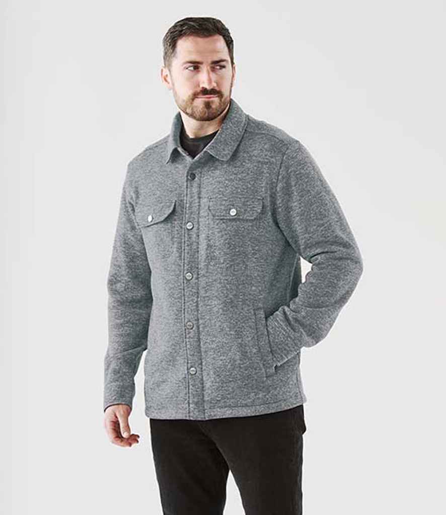 Stormtech Avalante Knitted Fleece Shirt Jacket - Granite Heather