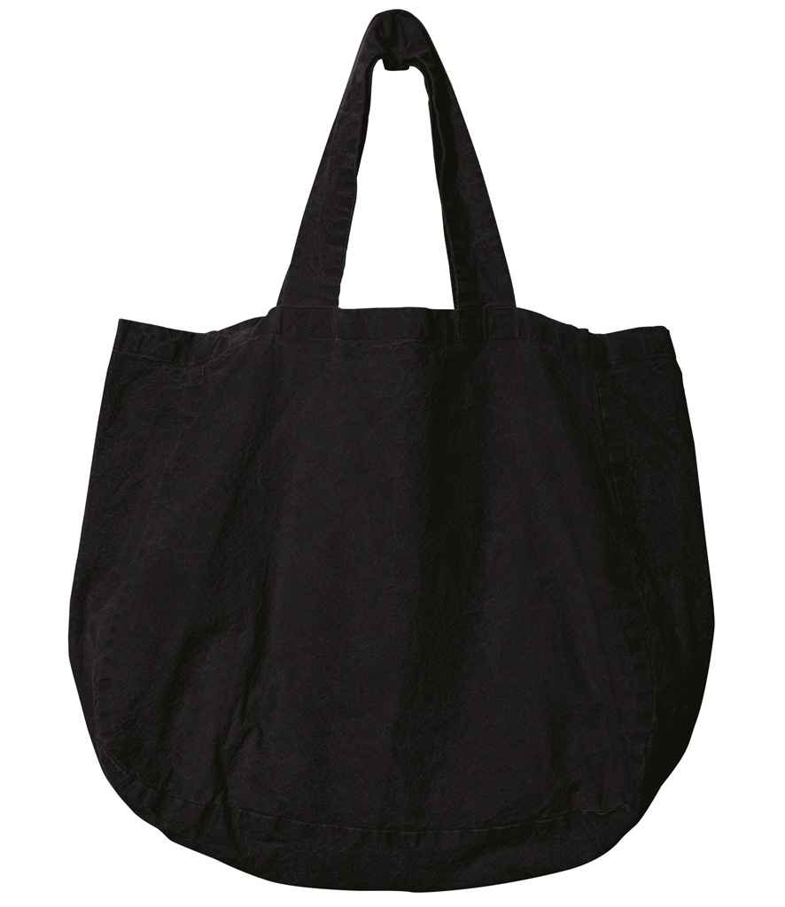 Spasso Linen Shopping Bag - Black