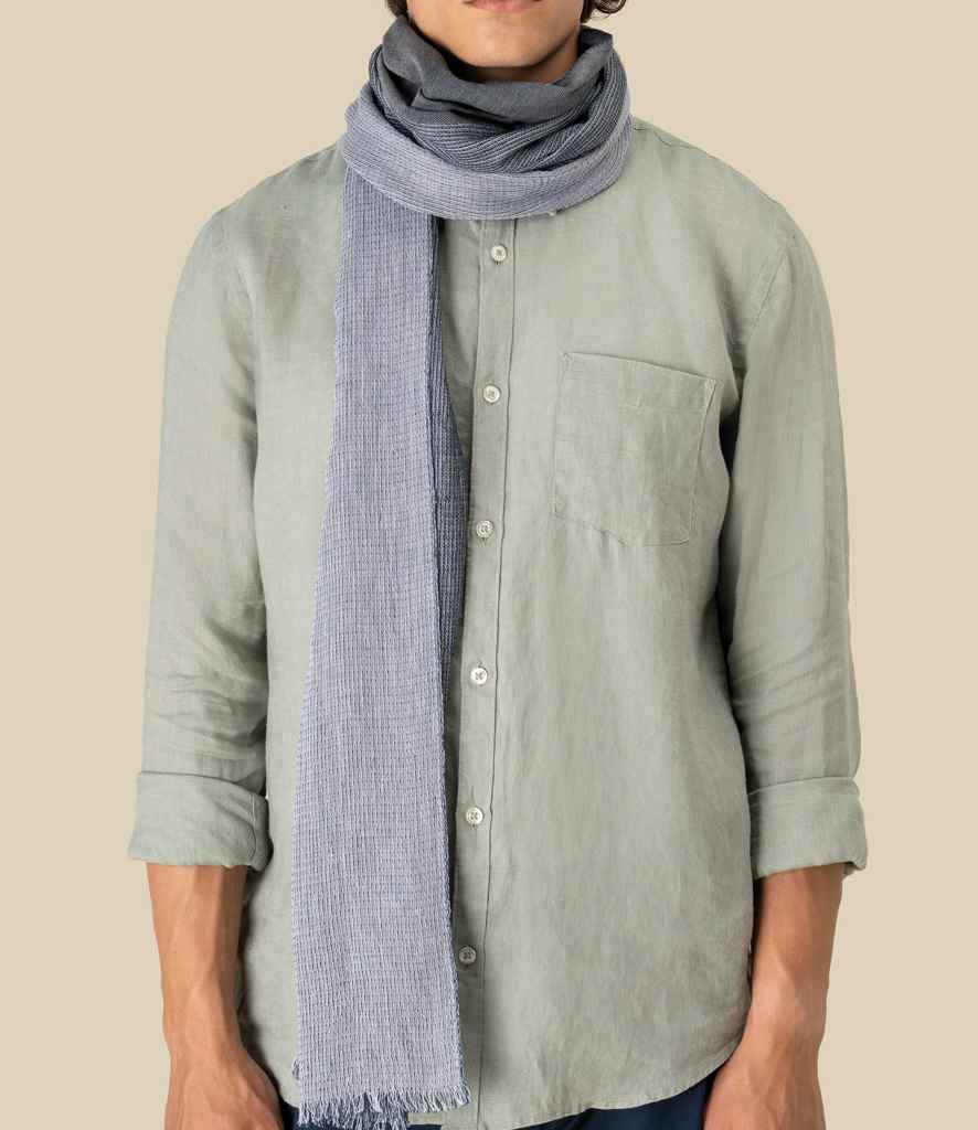 Spasso Graphite Ink Striped Scarf - Graphite Ink Stripes