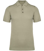 Spasso Knitted Polo Shirt - Almond Green