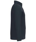 Spasso Knitted Long Sleeve Polo Shirt - Navy