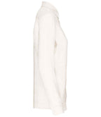 Spasso Ladies Long Sleeve Linen Shirt - White