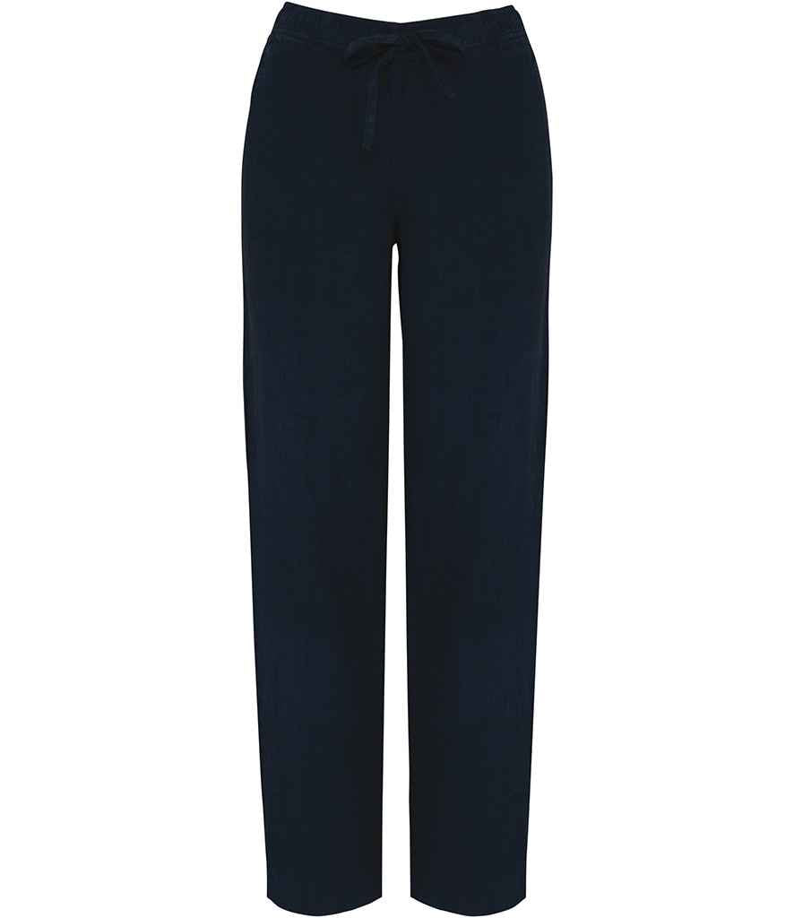 Spasso Ladies Washed Trousers - Washed Navy