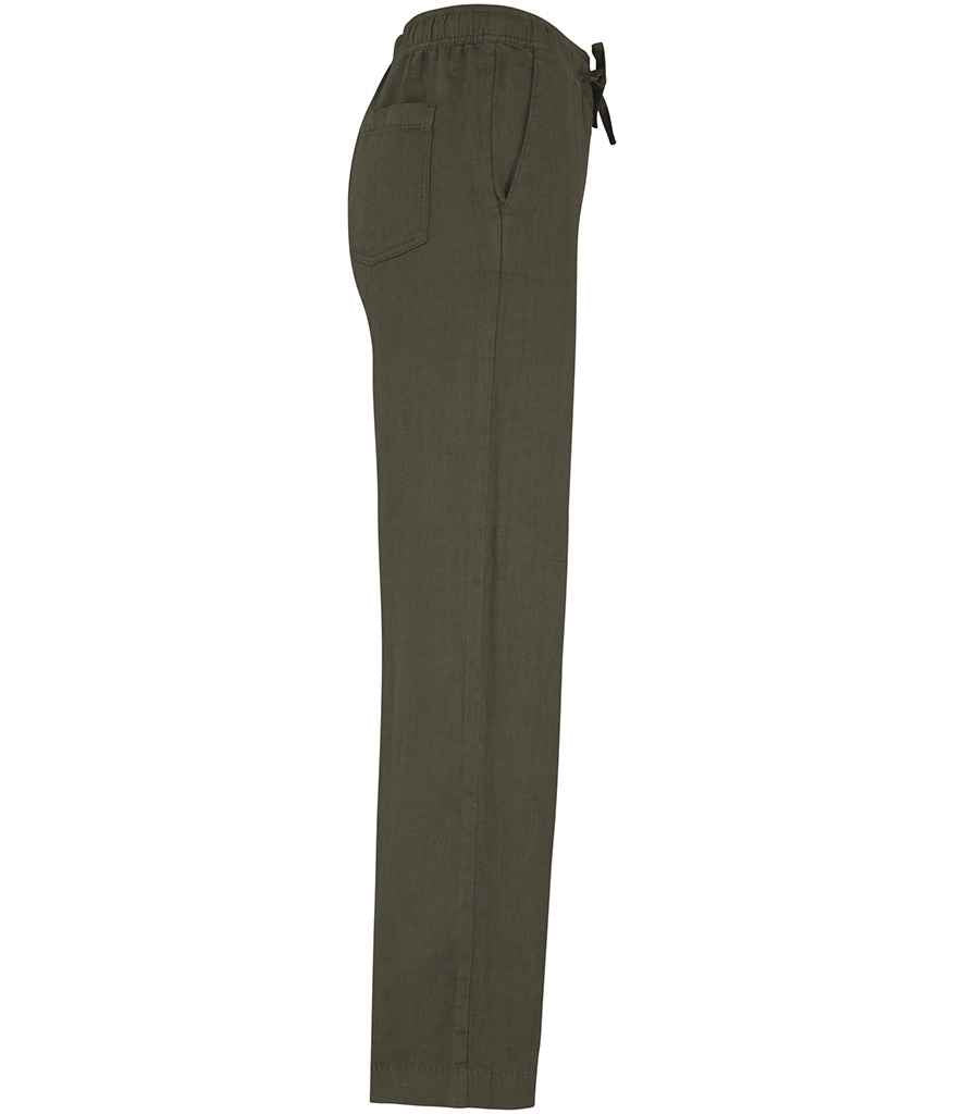 Spasso Ladies Washed Trousers - Washed Organic Khaki