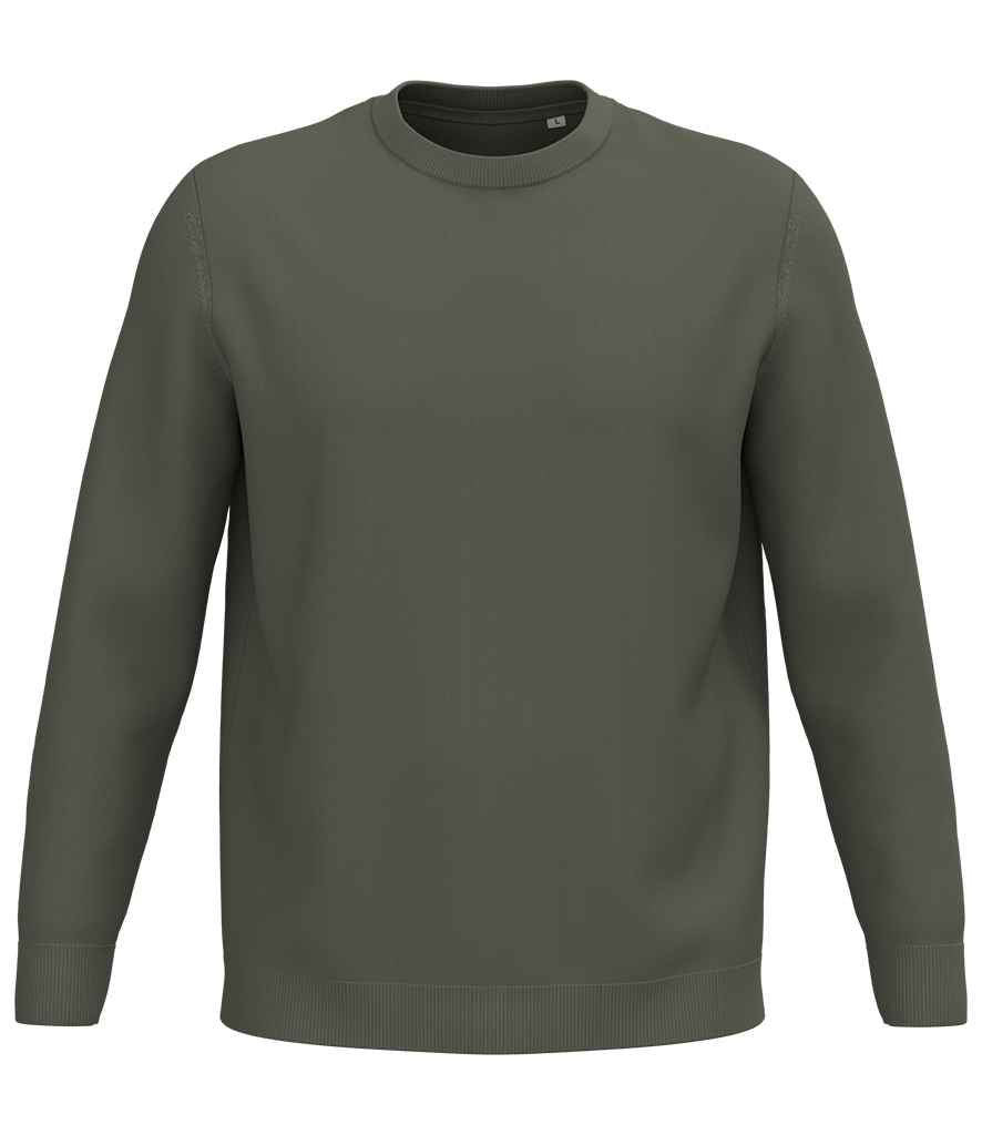 Spasso Round Neck Jumper - Organic Khaki