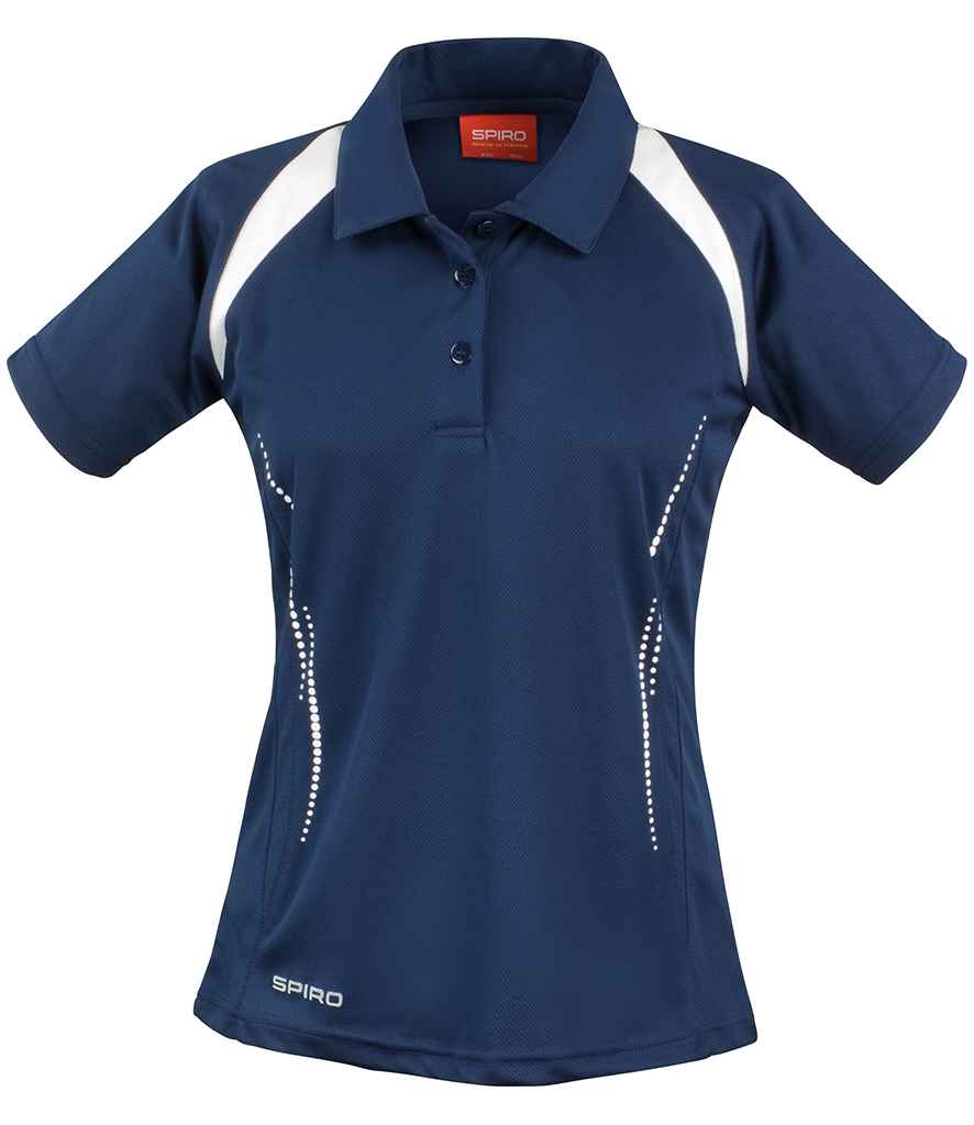 Spiro Ladies Team Spirit Polo Shirt - Navy/White