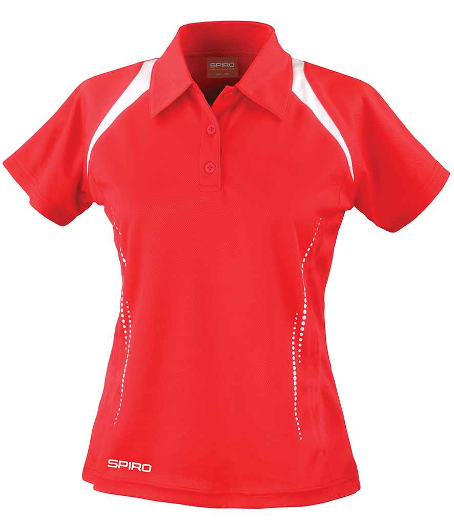Spiro Ladies Team Spirit Polo Shirt - Red/White