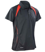 Spiro Team Spirit Polo Shirt - Black/Red