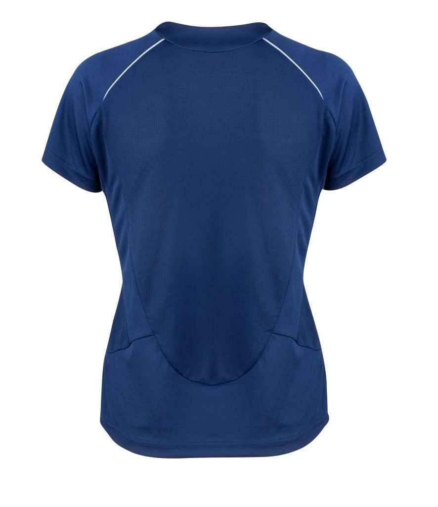 Spiro Ladies Dash Training Shirt - Navy/White