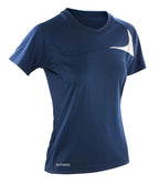 Spiro Ladies Dash Training Shirt - Navy/White