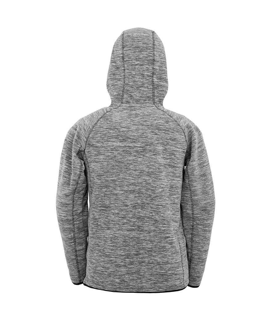 Spiro Micro Fleece Hoodie - Grey/Black