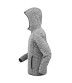 Spiro Micro Fleece Hoodie - Grey/Black