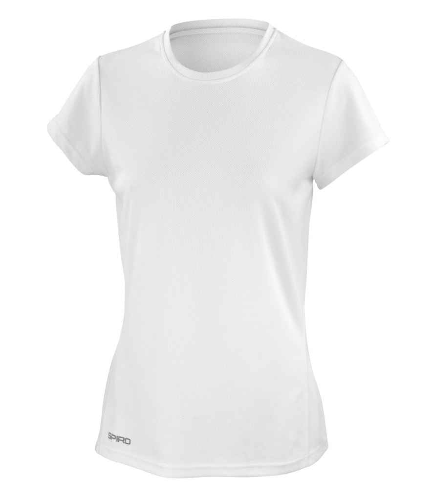 Spiro Ladies Quick Dry Performance T-Shirt - White
