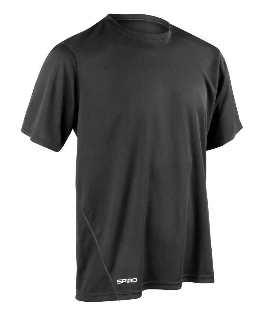Spiro Quick Dry Performance T-Shirt - Black