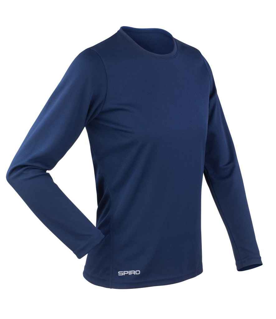 Spiro Ladies Performance Long Sleeve T-Shirt - Navy