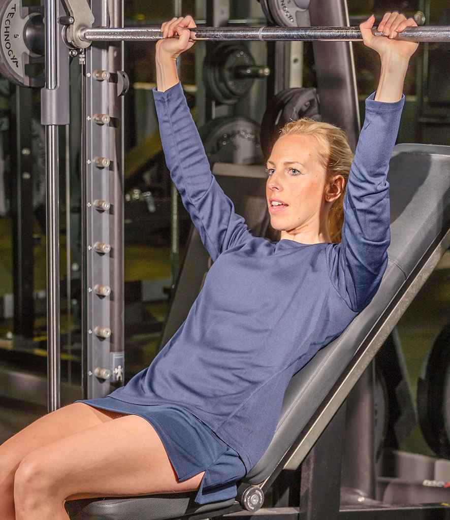 Spiro Ladies Performance Long Sleeve T-Shirt - Navy