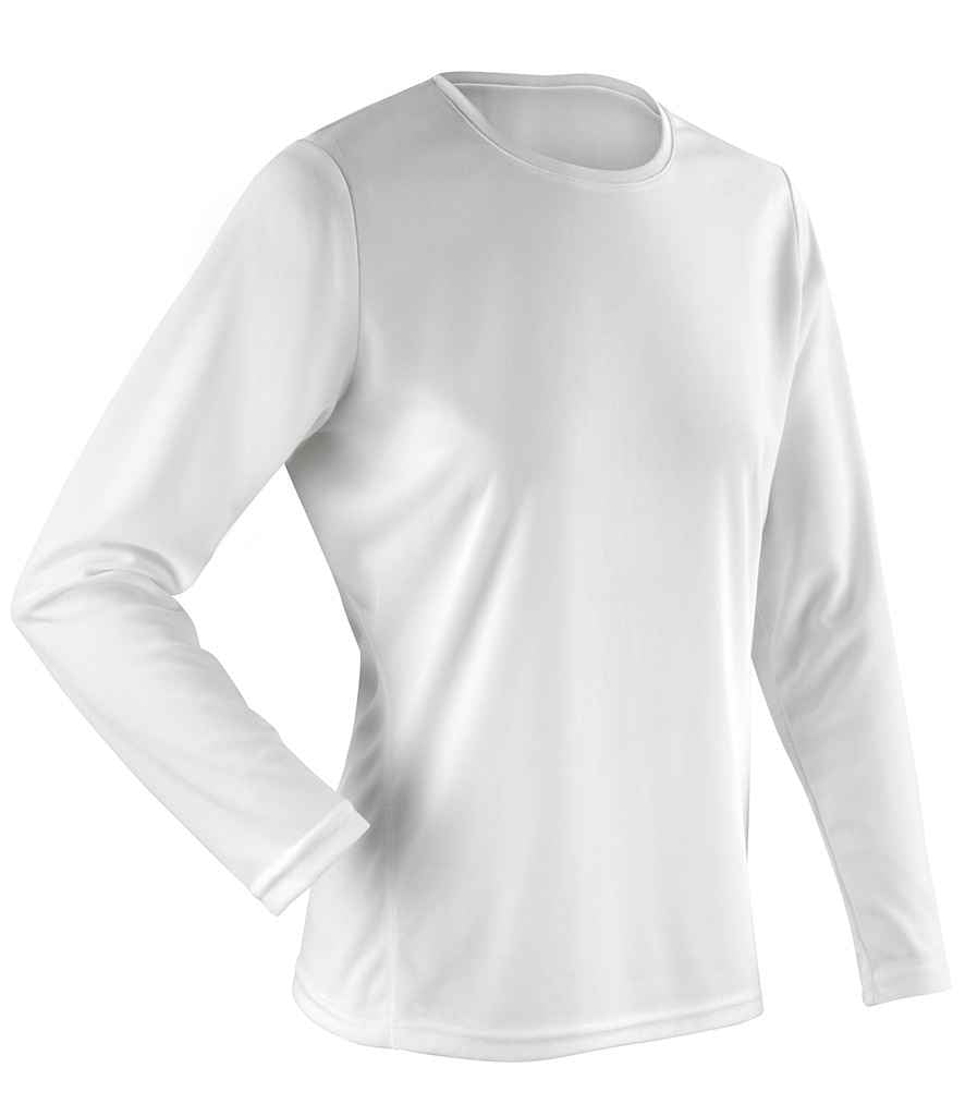 Spiro Performance Long Sleeve T-Shirt - White