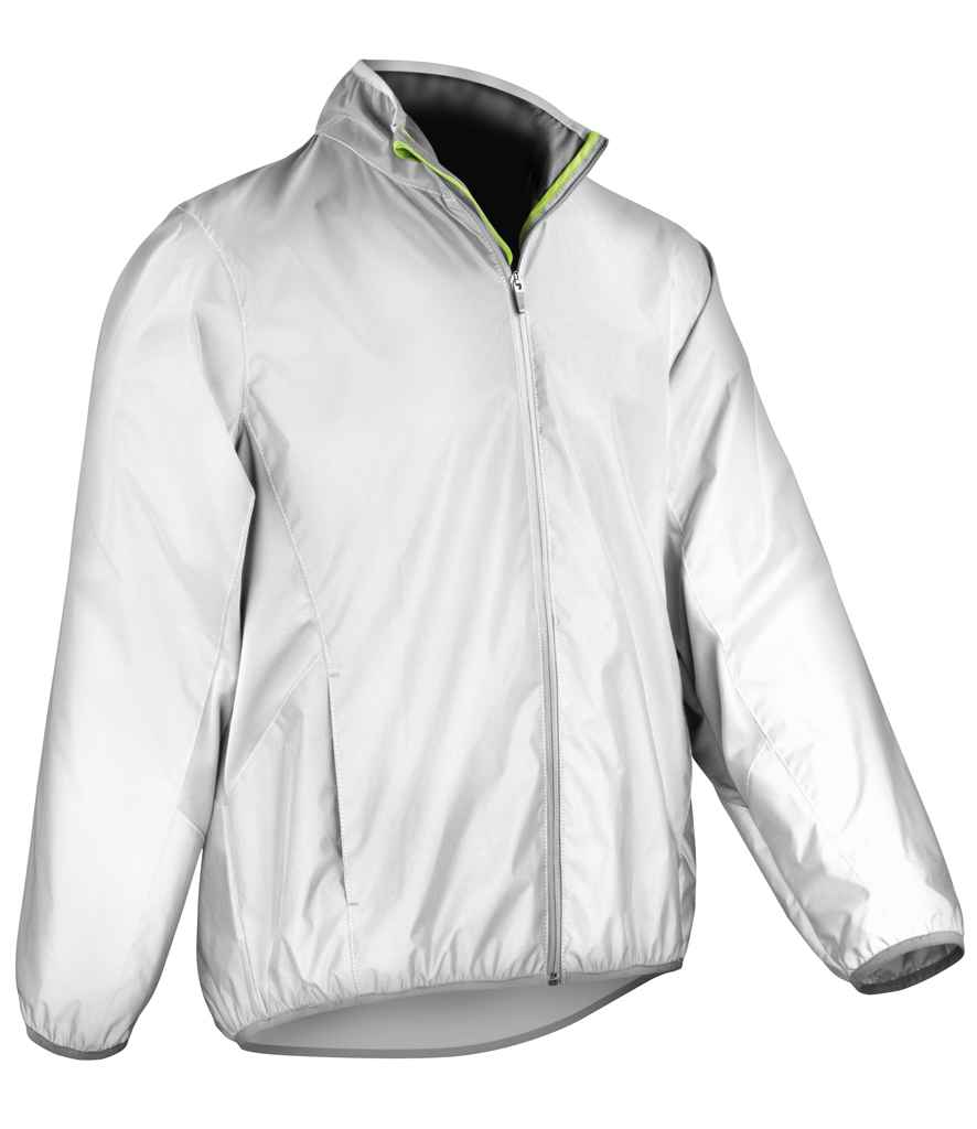Spiro Luxe Reflective Hi-Vis Jacket - Neon White