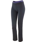 Spiro Ladies Fitness Trousers - Black/Lavender